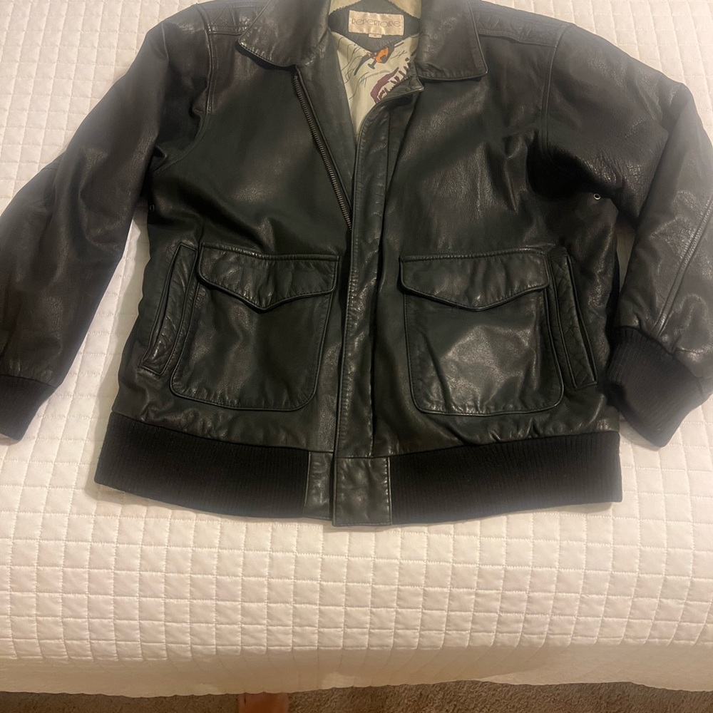 Dark Green Leather Jacket
